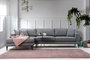 Atelier Del Sofa Left (Chl+3R) Sofá Cama Esquinero Gris Oscuro 303x160 cm